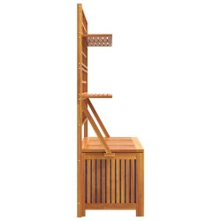 Boîte de rangement avec treillis 99x50x160 cm Acacia massif 