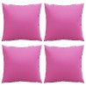 Coussins décoratifs 4 pcs Rose 60x60 cm Tissu 