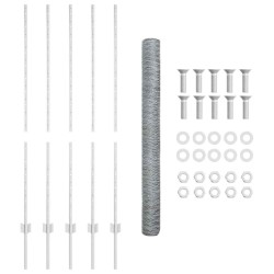 Poteaux de clôture 10 pcs U-Channel 140 cm Acier Galvanisé 
