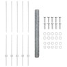 Poteaux de clôture 10 pcs U-Channel 140 cm Acier Galvanisé 