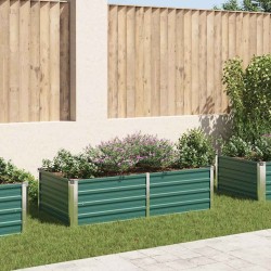 Jardinière 160 x 80 x 45 cm Acier galvanisé Vert 