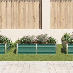 Jardinière 160 x 80 x 45 cm Acier galvanisé Vert 