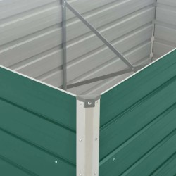 Jardinière 160 x 80 x 45 cm Acier galvanisé Vert 