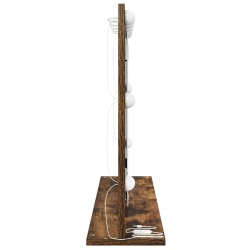 Miroir de vanité Chêne fumé Bois et verre 80 x 55 x 18 cm Miroir 