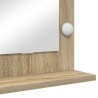 Miroir de Maquillage Chêne Sonoma Bois d'ingénierie, Verre Standard 