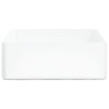 Lavabo blanc 37x37x13 cm céramique carré 
