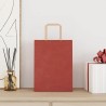 Sacs en papier 50 pcs avec poignées rouge 21x11x28 cm 