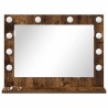 Miroir de vanité Chêne fumé Bois, Verre 60 x 45 x 18 cm Miroir 