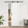 Porte coulissante avec quincaillerie blanche 78x232 cm en bois massif de pin 
