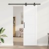 Porte coulissante avec quincaillerie blanche 78x232 cm en bois massif de pin 