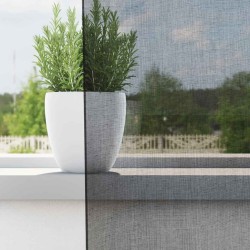 Rideaux en voile avec passe-tringles 2 pcs noir 