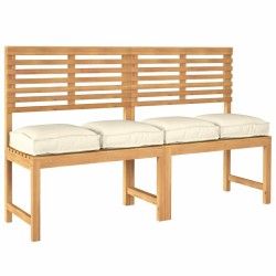Coussins pour siège , 4 pcs, crème, 40 x 40 x 8 cm, tissu Oxford. 