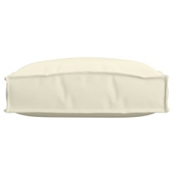 Coussins pour siège , 4 pcs, crème, 40 x 40 x 8 cm, tissu Oxford. 