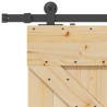 Porte coulissante et kit de quincaillerie 100x210 cm pin massif 