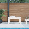Banc de jardin blanc 80x38x45 cm bois massif de pin 