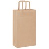 Sacs en papier 50 pcs avec poignées marron 21x11x36 cm 