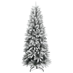 Sapin de Noël artificiel 150 LED et flocon de neige 120 cm 