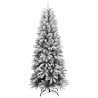 Sapin de Noël artificiel 150 LED et flocon de neige 120 cm 