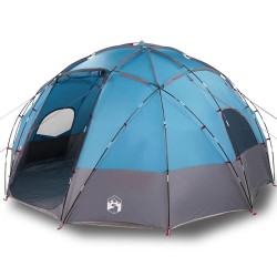 Tente avec toit avec évent Bleu Large Polyester et fibre de verre 