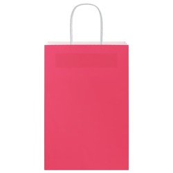 Sacs en papier 50 pcs avec poignées rose 21x11x31 cm 