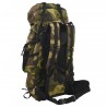 Sac à dos de randonnée vert camouflage 80 L tissu oxford 