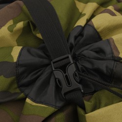 Sac à dos de randonnée vert camouflage 80 L tissu oxford 