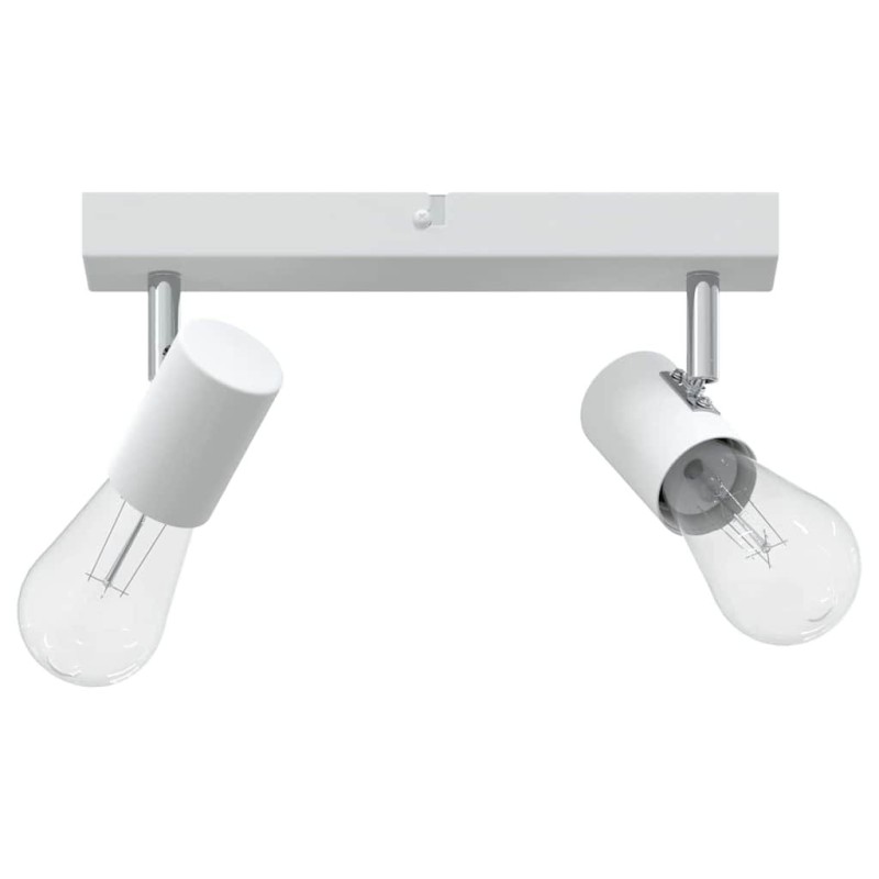 Projecteur plafond 2 voies réglable blanc E27 