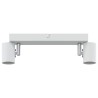 Projecteur plafond 2 voies réglable blanc E27 