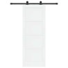 Porte coulissante avec kit de quincaillerie 'ORKDAL'en bois massif de pin blanc 
