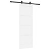 Porte coulissante avec kit de quincaillerie 'ORKDAL'en bois massif de pin blanc 