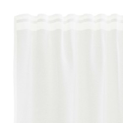 Rideaux avec des rideaux Floral Blanc 1200 x 240 cm Polyester 