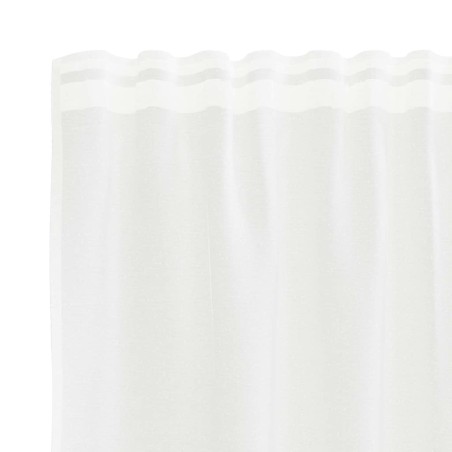 Rideaux avec des rideaux Floral Blanc 1200 x 240 cm Polyester 