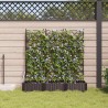 Jardinière de Jardin avec Treillis 3 pcs Marron 120x40x125.5 cm 
