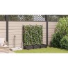 Jardinière de Jardin avec Treillis 3 pcs Marron 120x40x125.5 cm 
