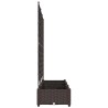 Jardinière de Jardin avec Treillis 3 pcs Marron 120x40x125.5 cm 