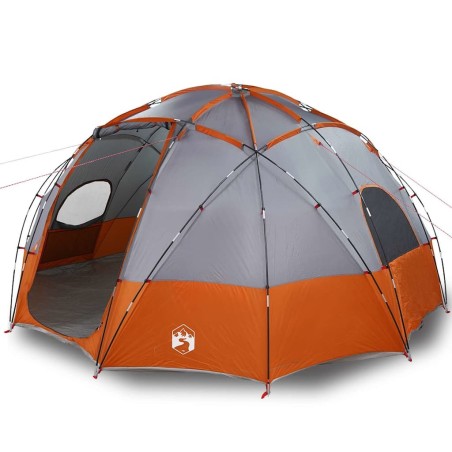 Tente Gris et orange Large Polyester et fibre de verre 