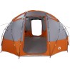 Tente Gris et orange Large Polyester et fibre de verre 