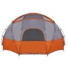 Tente Gris et orange Large Polyester et fibre de verre 
