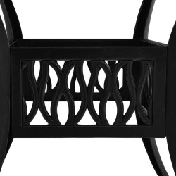 Table de jardin Noir 90x90x73 cm Aluminium coulé 