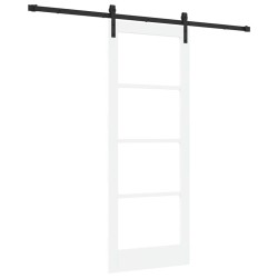 Porte Coulissante avec Ensemble de Quincaillerie 'ORKDAL'Blanche 78x202 cm 