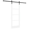 Porte Coulissante avec Ensemble de Quincaillerie 'ORKDAL'Blanche 78x202 cm 
