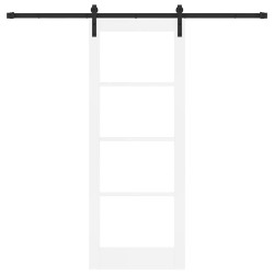 Porte Coulissante avec Ensemble de Quincaillerie 'ORKDAL'Blanche 78x202 cm 