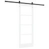 Porte Coulissante avec Ensemble de Quincaillerie 'ORKDAL'Blanche 78x202 cm 