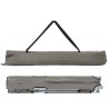 Lit de camping pliable avec sac de transport, gris, en tissu Oxford 600D. 