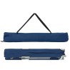 Lit de camping pliable avec sac de transport bleu en tissu Oxford 600D 