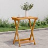 Table pliable de jardin 50x36x60 cm bois d'acacia solide 