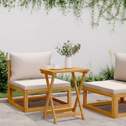 Table pliable de jardin 50x36x60 cm bois d'acacia solide 