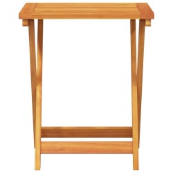 Table pliable de jardin 50x36x60 cm bois d'acacia solide 