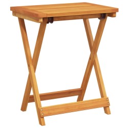 Table pliable de jardin 50x36x60 cm bois d'acacia solide 