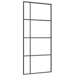 Porte coulissante avec kit de quincaillerie 90x205 cm Verre ESG 